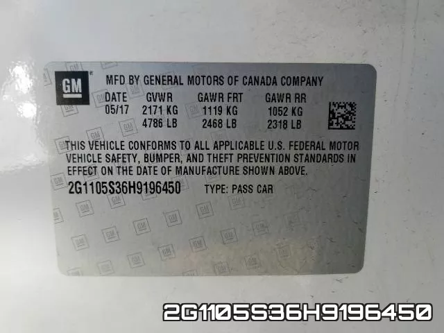 2G1105S36H9196450 фото 2