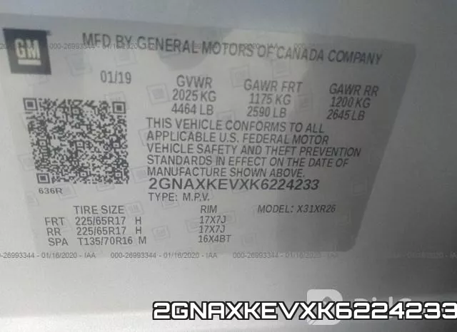 2GNAXKEVXK6224233 фото 5