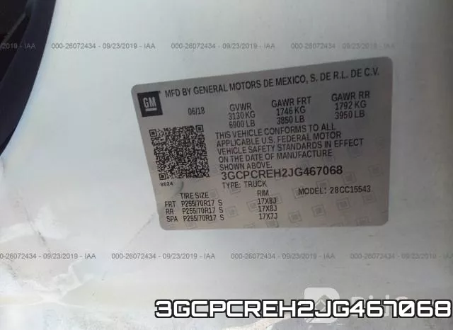 3GCPCREH2JG467068 фото 8