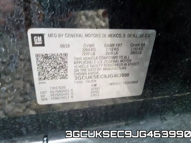 3GCUKSEC9JG463990 фото 2