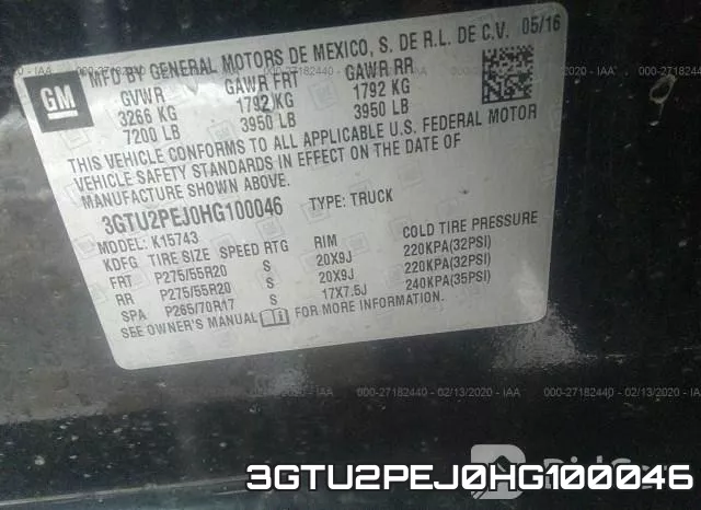 3GTU2PEJ0HG100046 фото 5