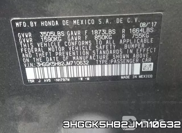 3HGGK5H82JM710632 фото 6