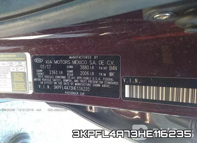 3KPFL4A73HE116235 фото 6