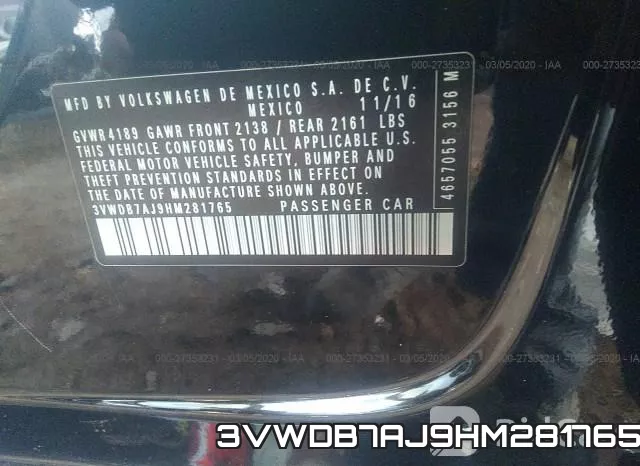 3VWDB7AJ9HM281765 фото 7