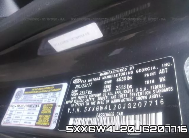 5XXGW4L20JG207716 фото 8
