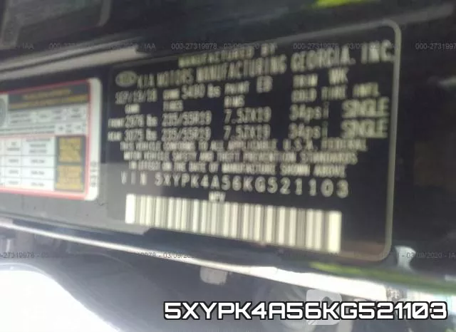 5XYPK4A56KG521103 фото 7