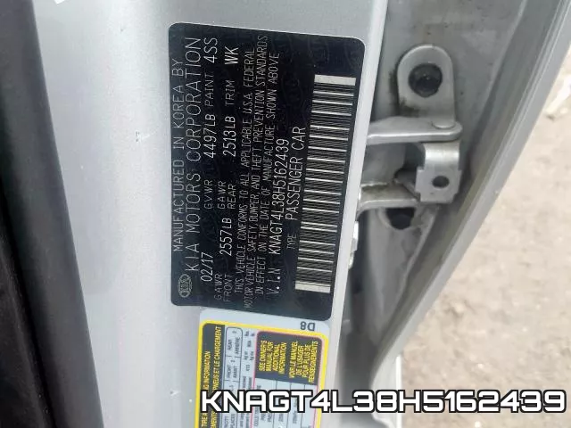 KNAGT4L38H5162439 фото 2