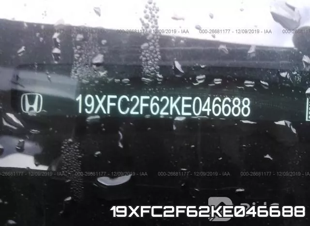 19XFC2F62KE046688 фото 8