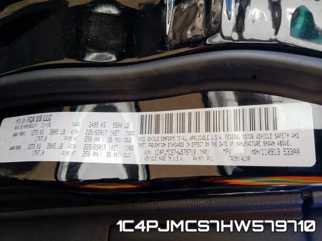 1C4PJMCS7HW579710 фото 2