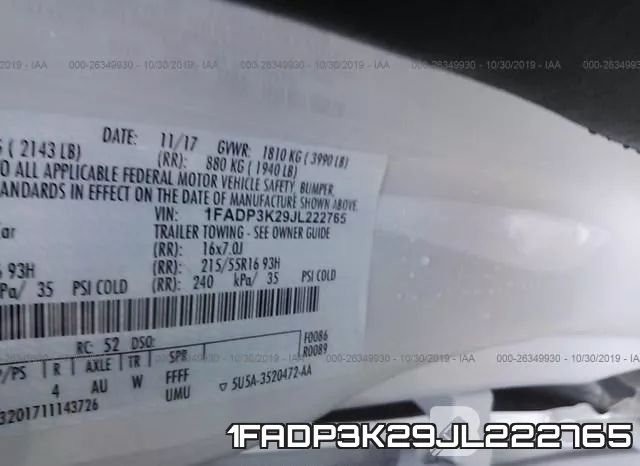 1FADP3K29JL222765 фото 7