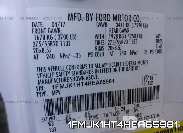 1FMJK1HT4HEA65981 фото 6