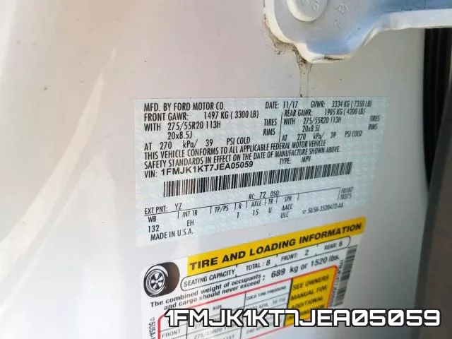 1FMJK1KT7JEA05059 фото 2