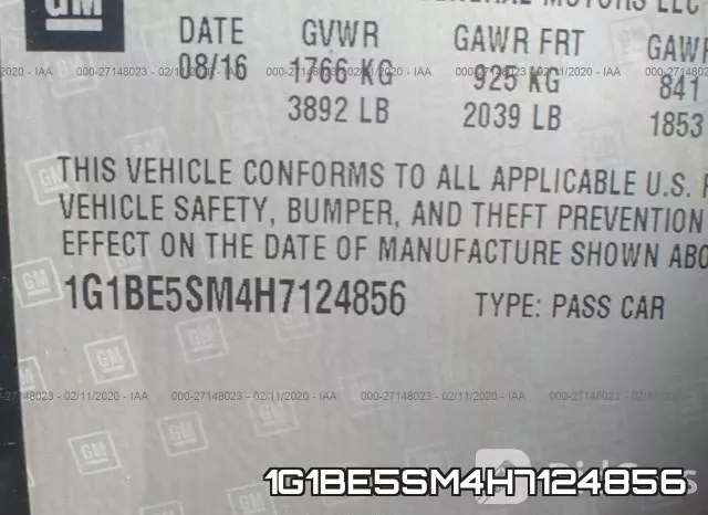 1G1BE5SM4H7124856 фото 6