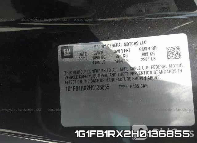 1G1FB1RX2H0136855 фото 9
