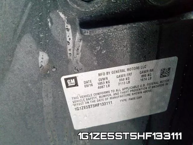 1G1ZE5ST5HF133111 фото 2