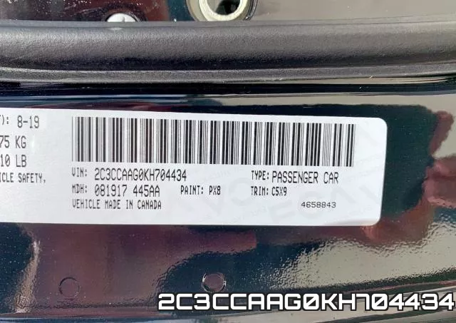 2C3CCAAG0KH704434 фото 2