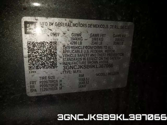 3GNCJKSB9KL387066 фото 2