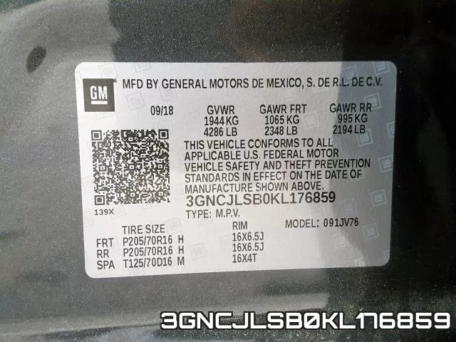 3GNCJLSB0KL176859 фото 2