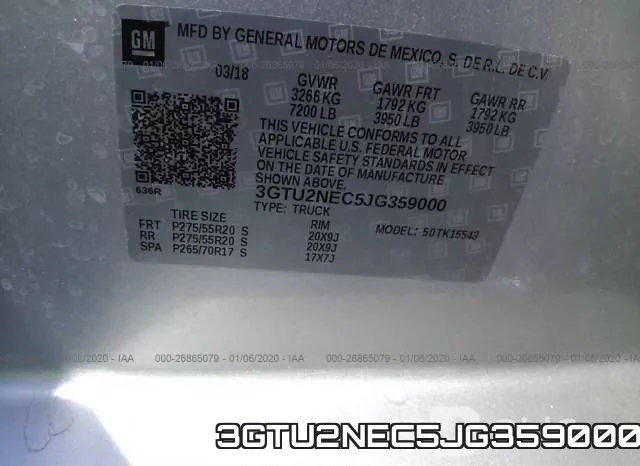 3GTU2NEC5JG359000 фото 9
