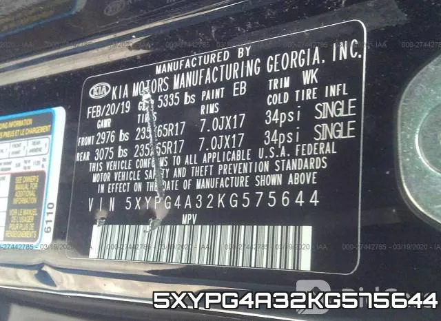 5XYPG4A32KG575644 фото 5