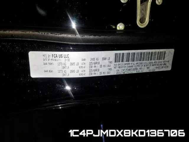 1C4PJMDX8KD136706 фото 2