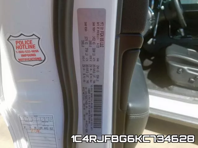 1C4RJFBG6KC734628 фото 2