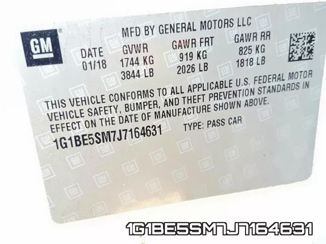 1G1BE5SM7J7164631 фото 2