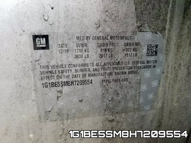 1G1BE5SM8H7209554 фото 2