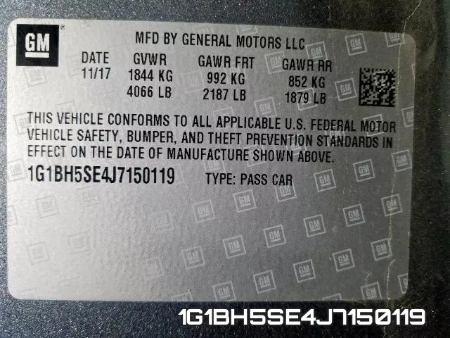 1G1BH5SE4J7150119 фото 2