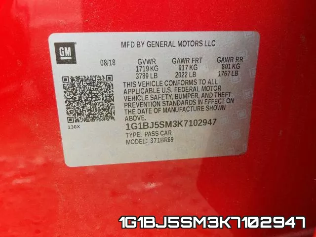 1G1BJ5SM3K7102947 фото 2