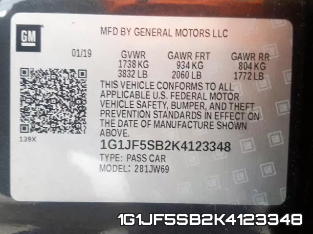 1G1JF5SB2K4123348 фото 2