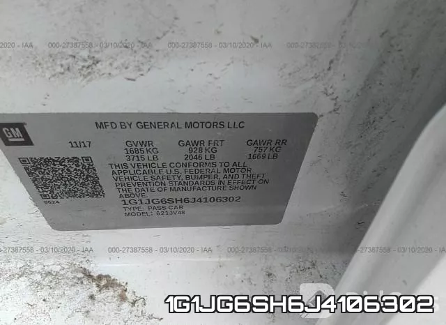 1G1JG6SH6J4106302 фото 6