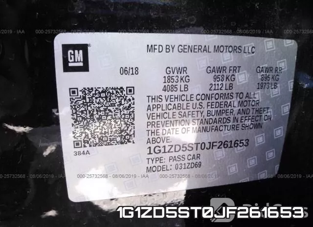 1G1ZD5ST0JF261653 фото 8