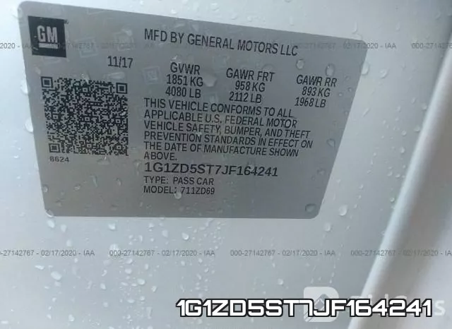 1G1ZD5ST7JF164241 фото 8