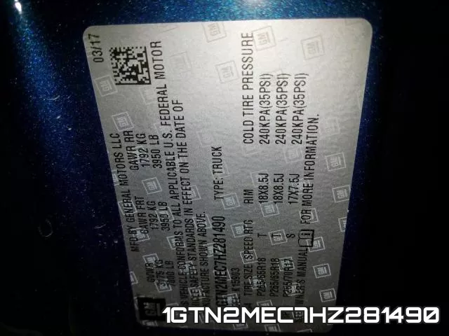1GTN2MEC7HZ281490 фото 2
