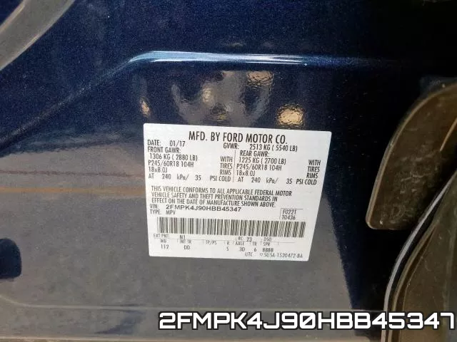 2FMPK4J90HBB45347 фото 2