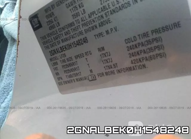 2GNALBEK0H1548248 фото 6