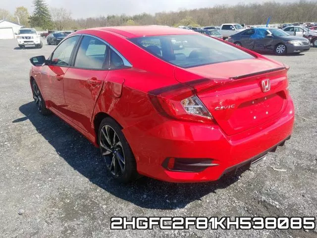 2HGFC2F81KH538085 фото 3