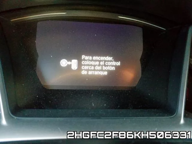 2HGFC2F86KH506331 фото 8
