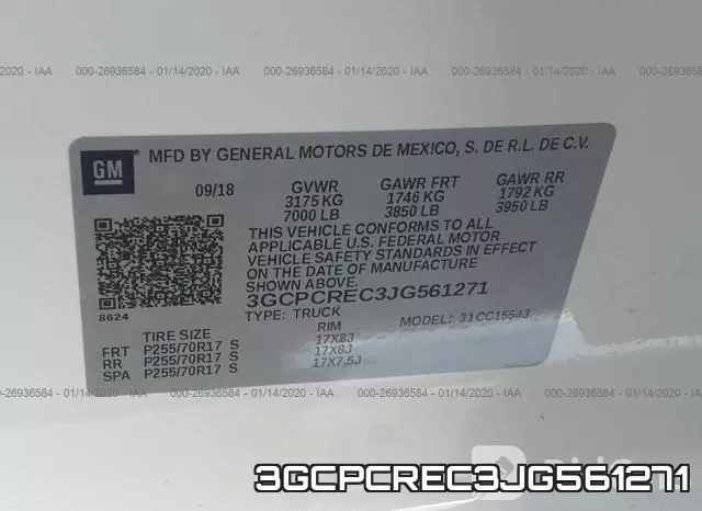 3GCPCREC3JG561271 фото 7