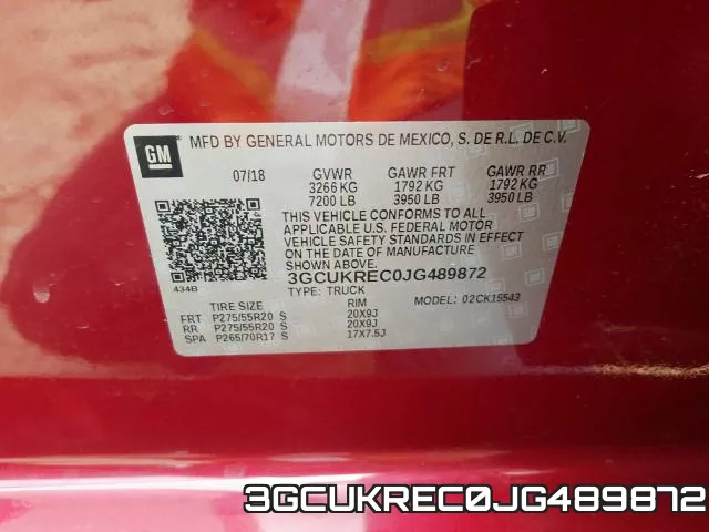 3GCUKREC0JG489872 фото 2