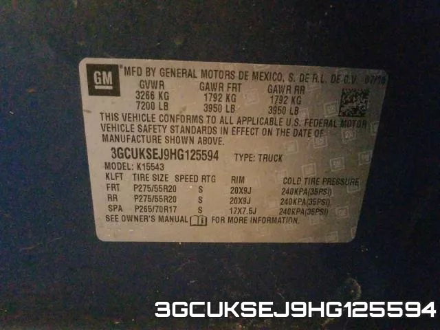 3GCUKSEJ9HG125594 фото 2