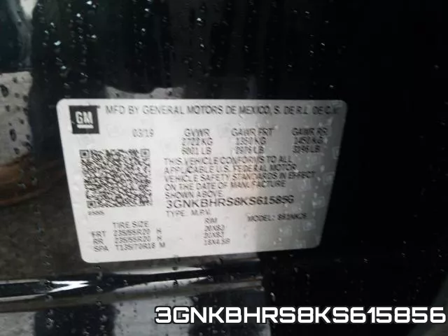 3GNKBHRS8KS615856 фото 2