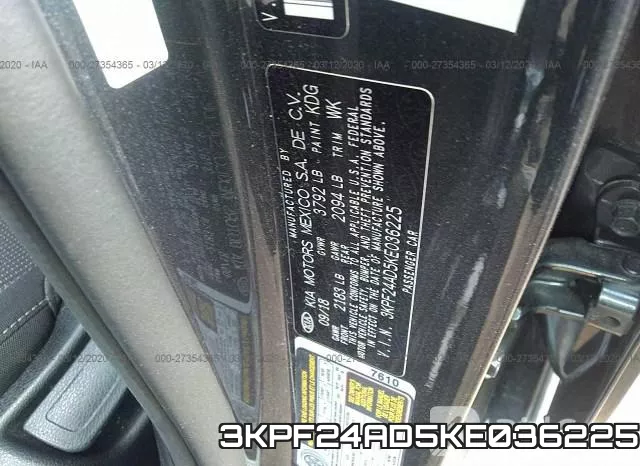 3KPF24AD5KE036225 фото 7