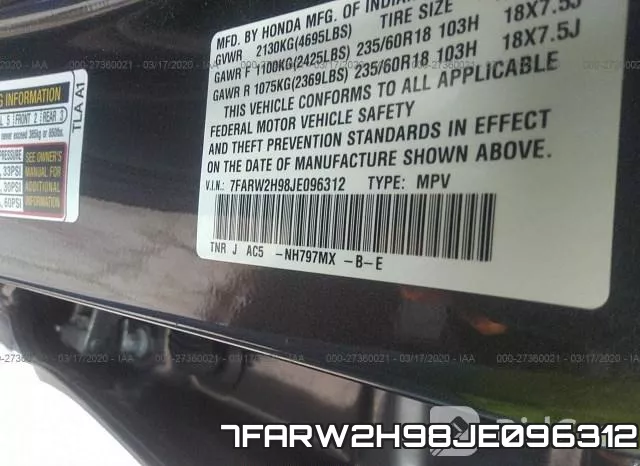 7FARW2H98JE096312 фото 7