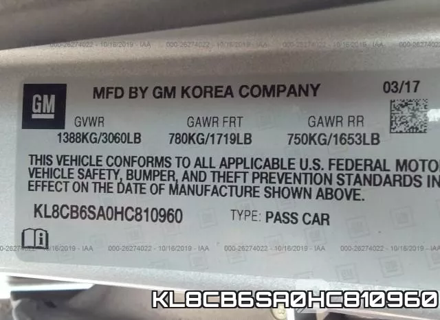 KL8CB6SA0HC810960 фото 6