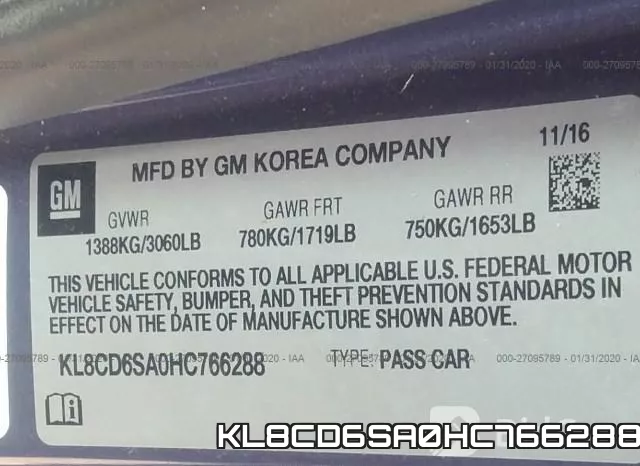 KL8CD6SA0HC766288 фото 7
