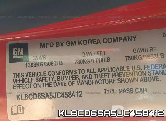 KL8CD6SA5JC458412 фото 7