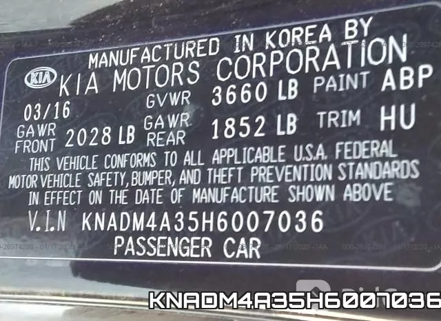 KNADM4A35H6007036 фото 6