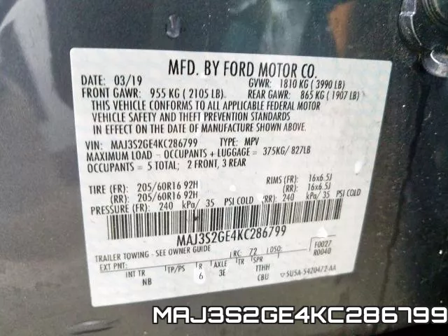 MAJ3S2GE4KC286799 фото 2
